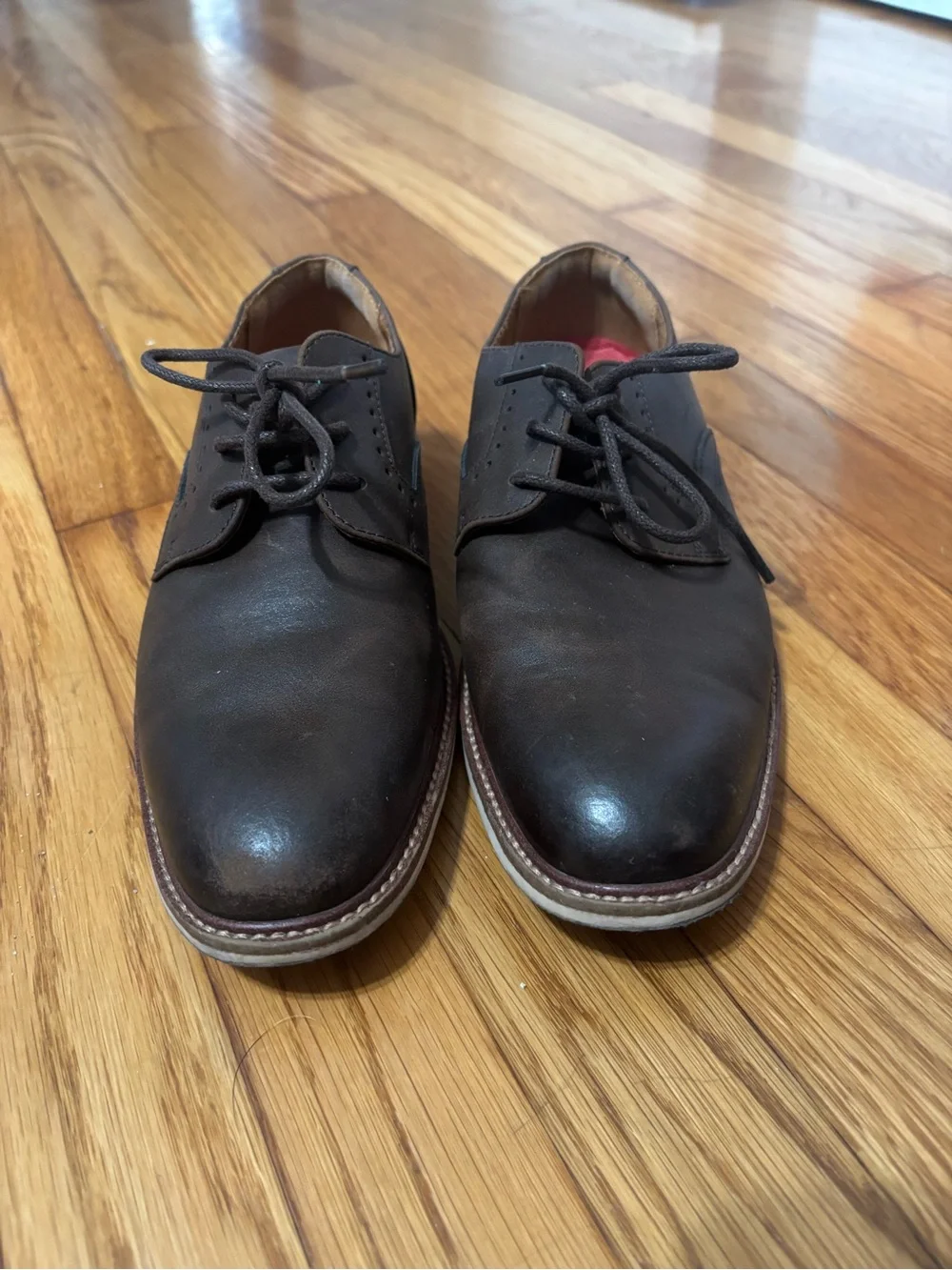Kids Dark Brown Leather Dress Shoes